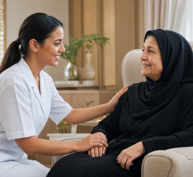 Elderly care at home in UAE — compassionate senior support by Kayan Home Healthcare Ajman